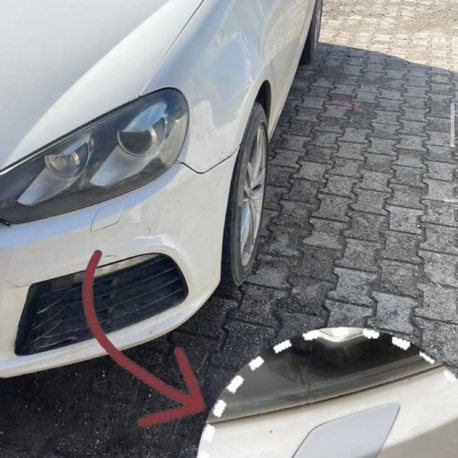 Golf 6 R tampon far yıkama kapağı SOL 5K0955109