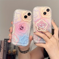 İPhone Çiçek Stantlı Case 