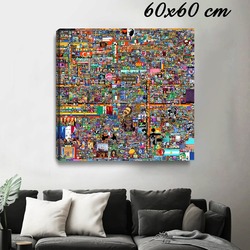60x60 polyester özel yapım tablo