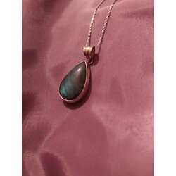 Damla model Labrodorit Kolye