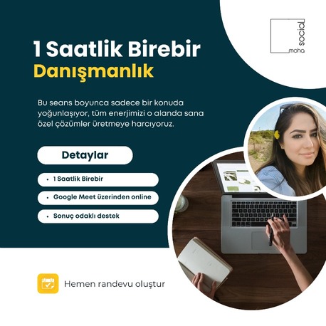 1 Saatlik Birebir Danışmanlık