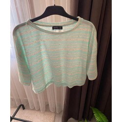 İNCE YEŞİL ÇİZGİLİ CROP ☘️