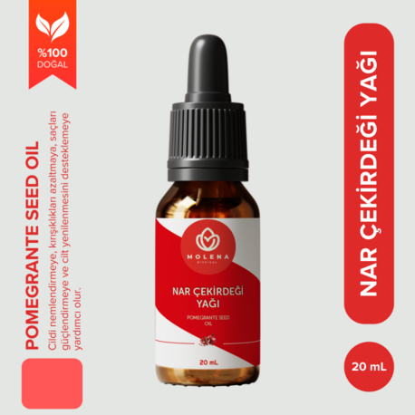 Nar Çekirdeği Yağı - 20ml %100 Saf ve Doğal (Pomegrante Seed Oil)