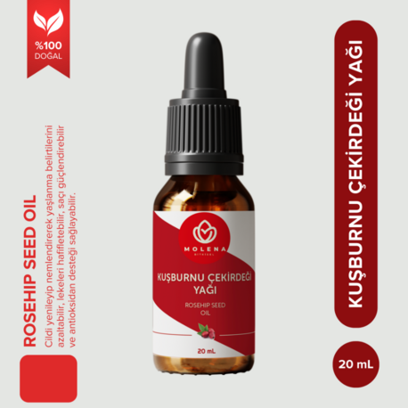Kuşburnu Çekirdeği Yağı - 20ml %100 Saf ve Doğal (Rosehip Seed Oil)