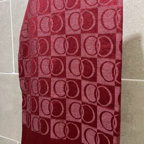 HALKA DESEN BORDO ŞAL