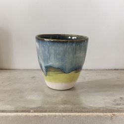 Dalgalı Yeşil Luna Stoneware Kupa
