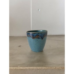 Dokulu Yesil Luna Stoneware Kupa