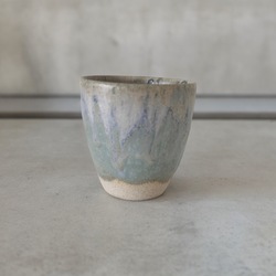 Blue Wave Luna Stoneware Kupa