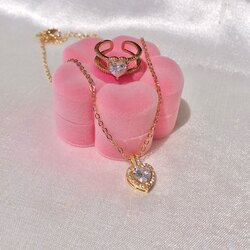 Gold Swarovski Bold Yüzük