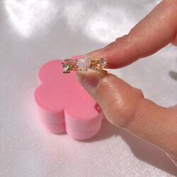  Opal Heart Yüzük