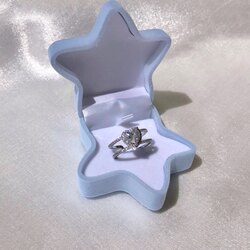 Silver Swarovski Heart