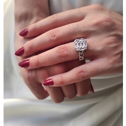 Diamond Yüzük Silver