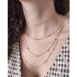 3 lü Top Detaylı Kolye 