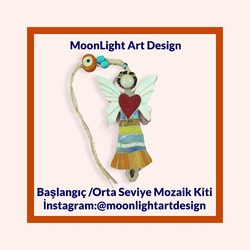 Melek Figürlü Kendin Yap Mozaik Kiti
