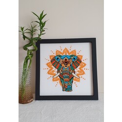 Punch Mandala Fil Çerçeve