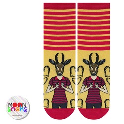 Gazelle Head Design Soket Çorap 