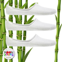 Bambu Babet Çorap  Beyaz 3'lü Paket