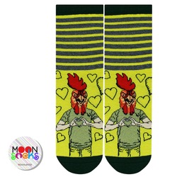 Rooster Head Design Soket Çorap 