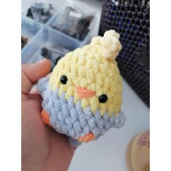 Sultan papağanı anahtarlık peluş