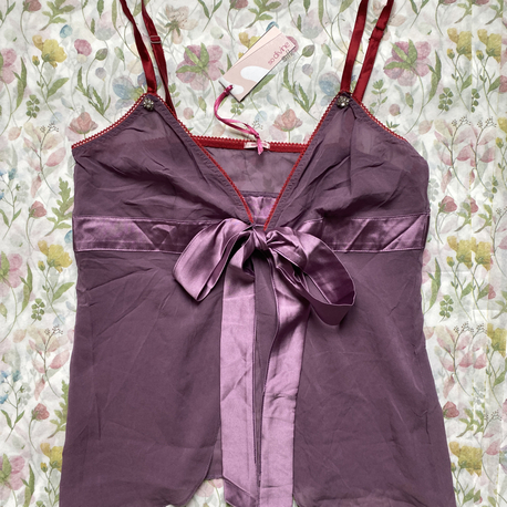 Vintage So She! Silk Transparent Top