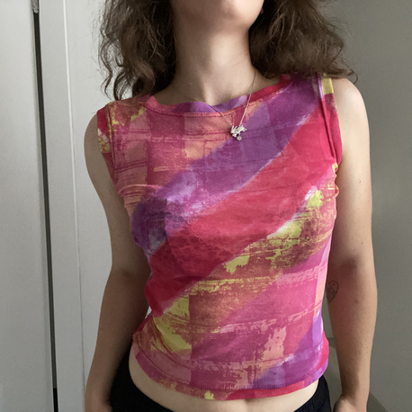 Vintage Versace Jeans Couture Transparan Top