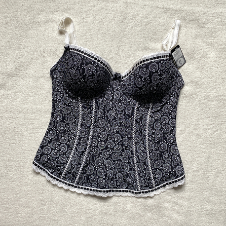 Vintage Floral Bustier