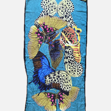 Vintage Roberto Cavalli Silk Butterfly Scarf