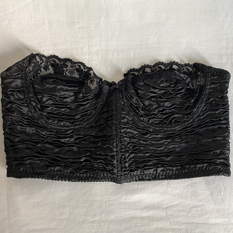 Vintage Satin & Lace Bustier