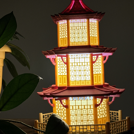 Uzak Doğu Esintili Pagoda Lamba | Atmosfer Yaratan Tasarım