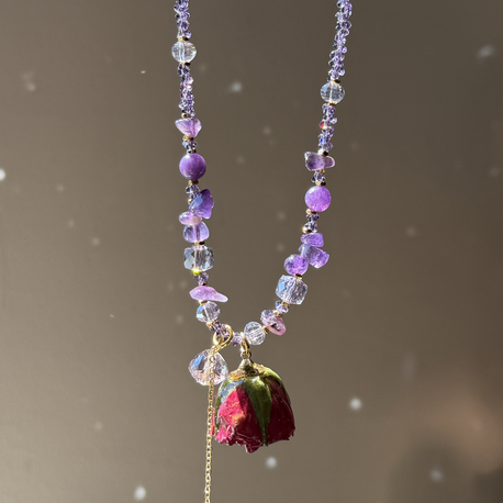Amethyst Rose Kolye ✨