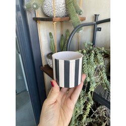 Black Striped Mug