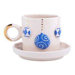Mori® Blue Deco Türk Kahvesi Fincanı