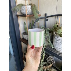 Mint Striped Bardak