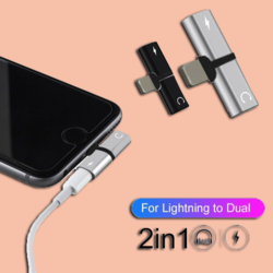 iPhone Lightning Splitter 2in1 / Şarj ve Kulaklık Birleştirici