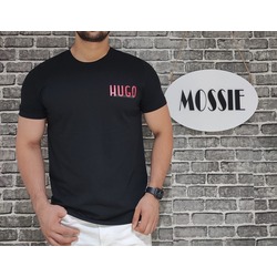 HUGO Hugo Boss Siyah Bisiklet Yaka Erkek Tişört