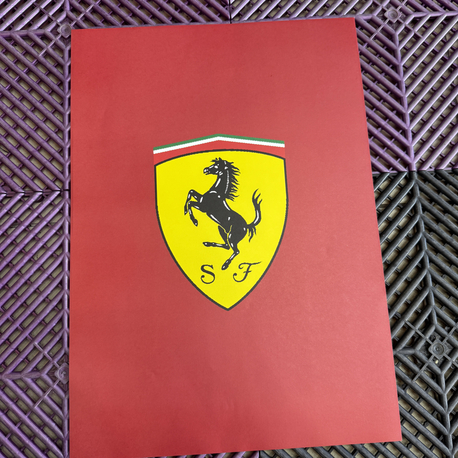 FERRARİ 10 ADET DEKOR PASPAS KÂĞIDI