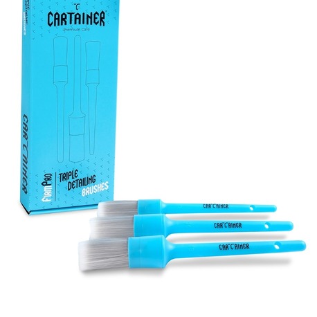 Cartainer 3’lü Sentetik Kimyasal Dayanıklı Fırça Seti
