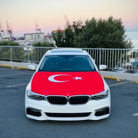 Türk Bayraklı Araç Kaput Bayrağı ( Her Araca Uyumlu )