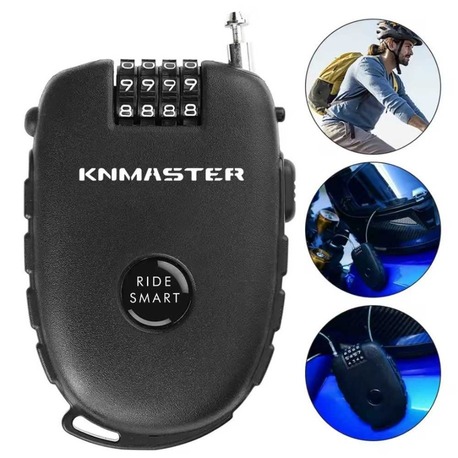 Knmaster Motosiklet Kaskı Kilidi + Knmaster Karbon Çanta Hediyeli 