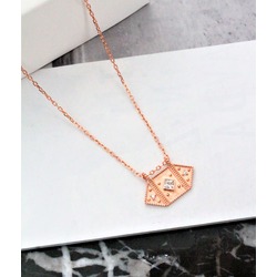 Rose Geometrik Desen Kolye