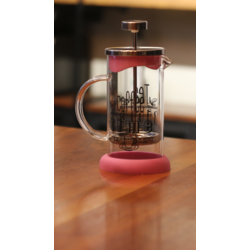 French Press Pembe Silikon Altlıklı