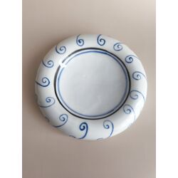 Çini Desenli Porselen Chef Tabağı