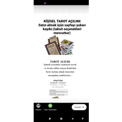 Kişsel Tarot Açılımı