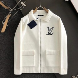Louıs Vuitton Embroidered knitted Jacket With Logo 