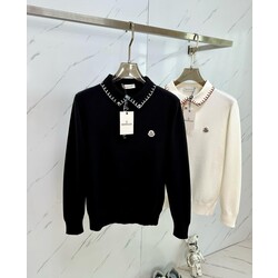 Moncler Polo NECK Embroidered Sweatshirt 
