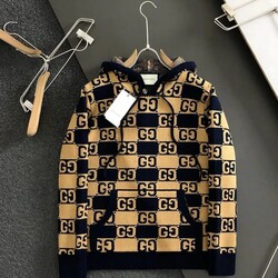 GUCCİ GG COTTON JACQUARD HOODED JUMPER

