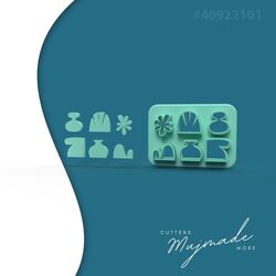 Polimer Kil Çoklu Mikro Kesici - 370822101 (Doğal Desenler)