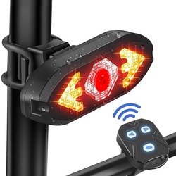 Bisiklet Kuyruk Işık Uzaktan Kumanda Dönüş Sinyali led, USB Şarj Edilebilir Arka Işık Bisiklet Güven