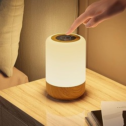Görvitor LED gece lambası, dokunmatik kısılabilir, masa lambası, pille çalışır, 8 renk ve 3 mod, ahş