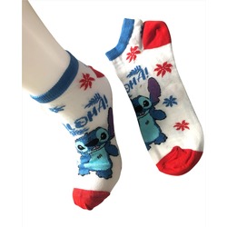 Stitch Temalı Çorap - Beyaz